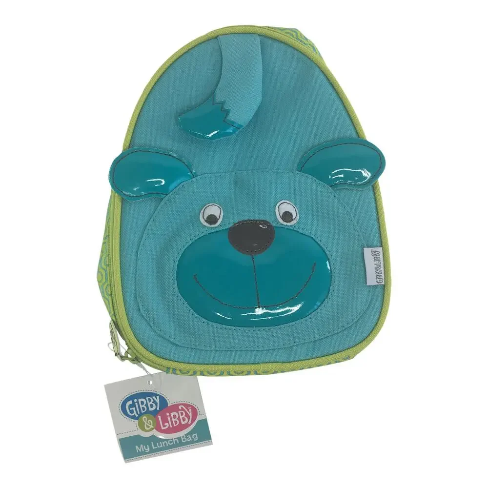 NEW Gibby & Libby Puppy Dog Insulated Lunch Box Preschool Teal